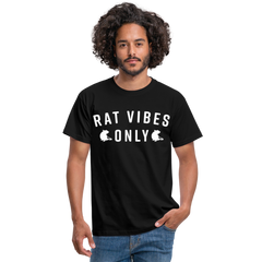 Rat Vibes Only | Männer T-Shirt - Schwarz