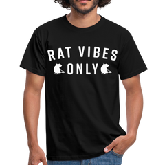 Rat Vibes Only | Männer T-Shirt - Schwarz