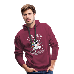 Fick Dich Einhorn | Men’s Premium Hoodie - Bordeaux