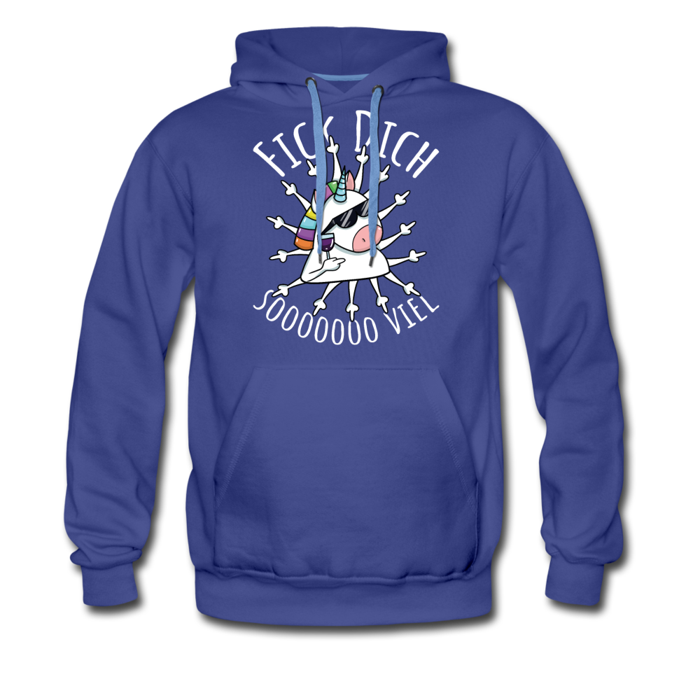 Fick Dich Einhorn | Men’s Premium Hoodie - Königsblau
