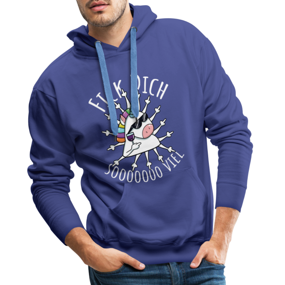 Fick Dich Einhorn | Men’s Premium Hoodie - Königsblau