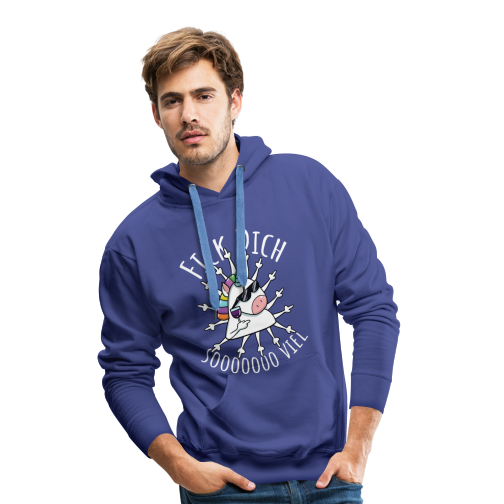 Fick Dich Einhorn | Men’s Premium Hoodie - Königsblau