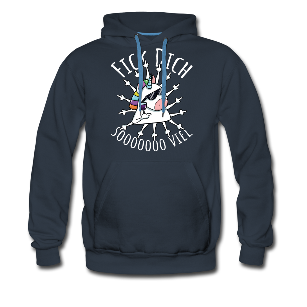 Fick Dich Einhorn | Men’s Premium Hoodie - Navy
