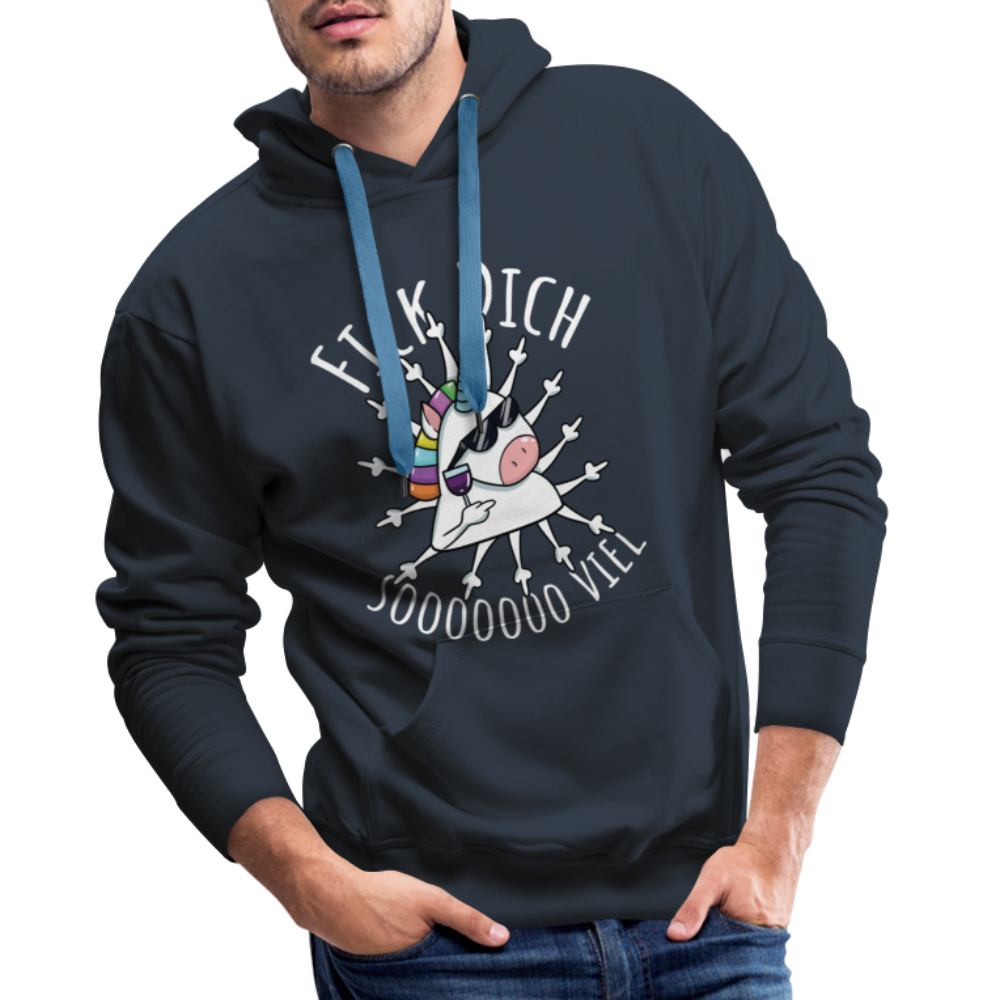 Fick Dich Einhorn | Men’s Premium Hoodie - Navy