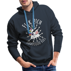 Fick Dich Einhorn | Men’s Premium Hoodie - Navy