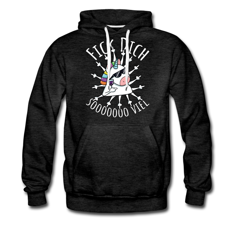 Fick Dich Einhorn | Men’s Premium Hoodie - Anthrazit