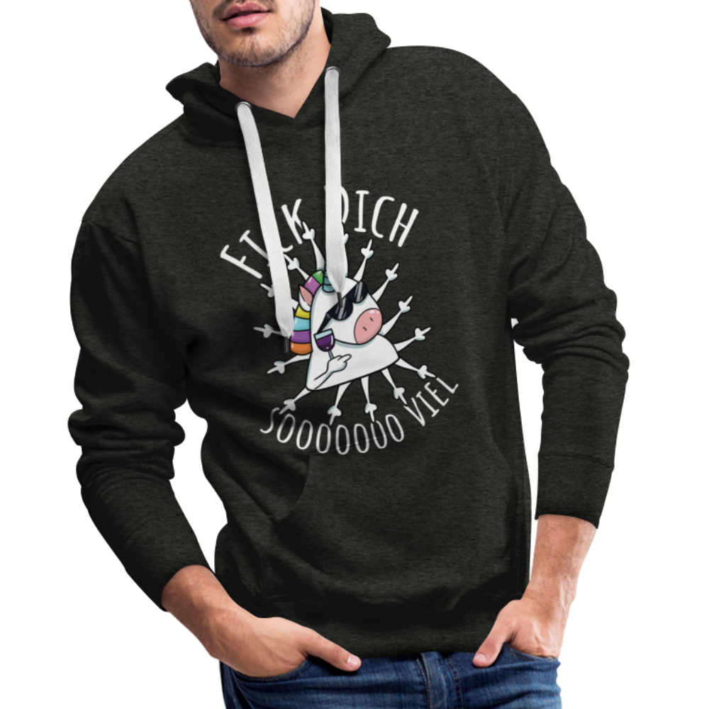 Fick Dich Einhorn | Men’s Premium Hoodie - Anthrazit