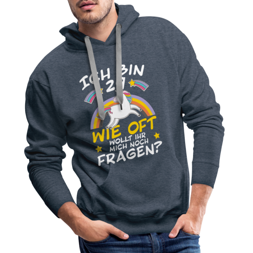 Men’s Premium Hoodie - Jeansblau