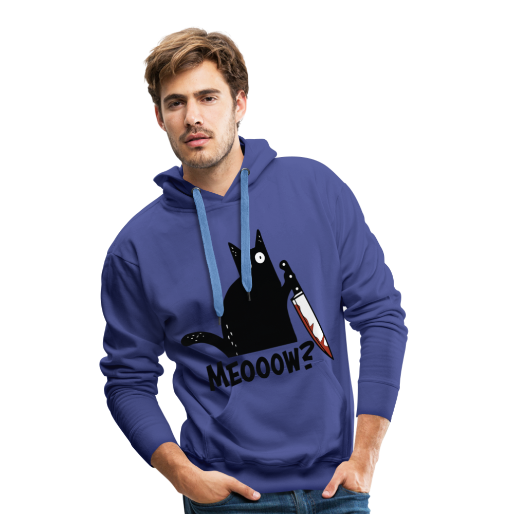Meow Murder Cat | Men’s Premium Hoodie - Königsblau