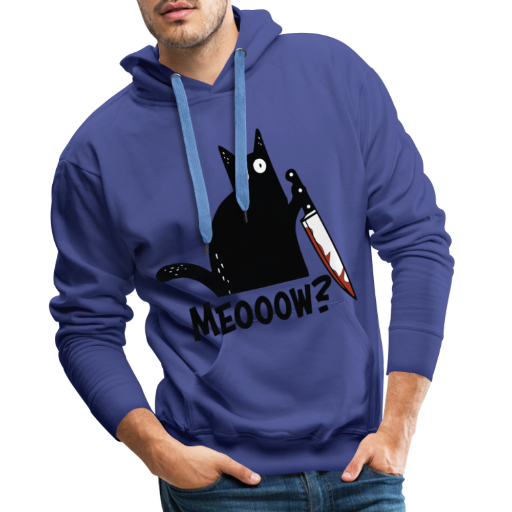 Meow Murder Cat | Men’s Premium Hoodie - Königsblau