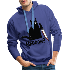 Meow Murder Cat | Men’s Premium Hoodie - Königsblau