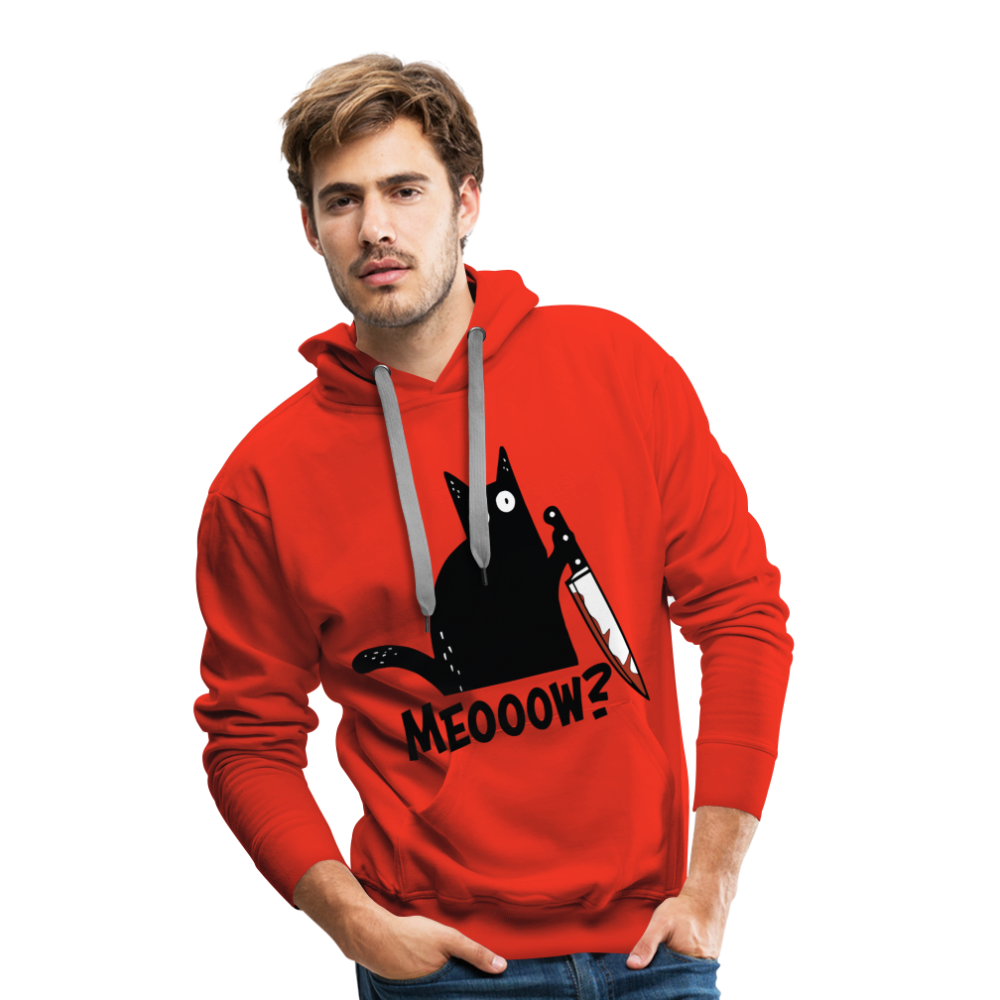 Meow Murder Cat | Men’s Premium Hoodie - Rot