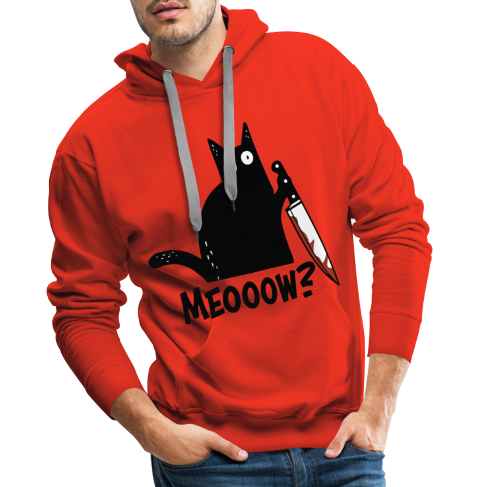 Meow Murder Cat | Men’s Premium Hoodie - Rot