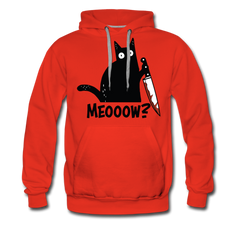 Meow Murder Cat | Men’s Premium Hoodie - Rot