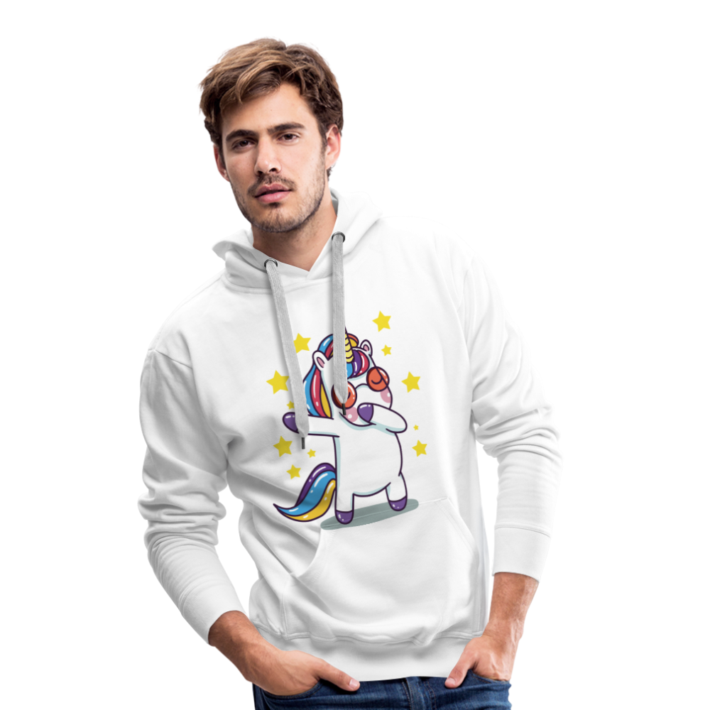 Dab Einhorn | Men’s Premium Hoodie - Weiß