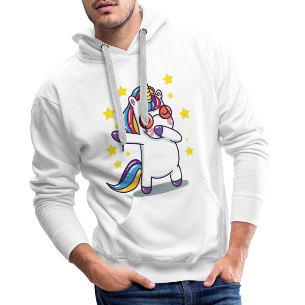 Dab Einhorn | Men’s Premium Hoodie - Weiß