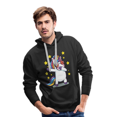 Dab Einhorn | Men’s Premium Hoodie - Schwarz