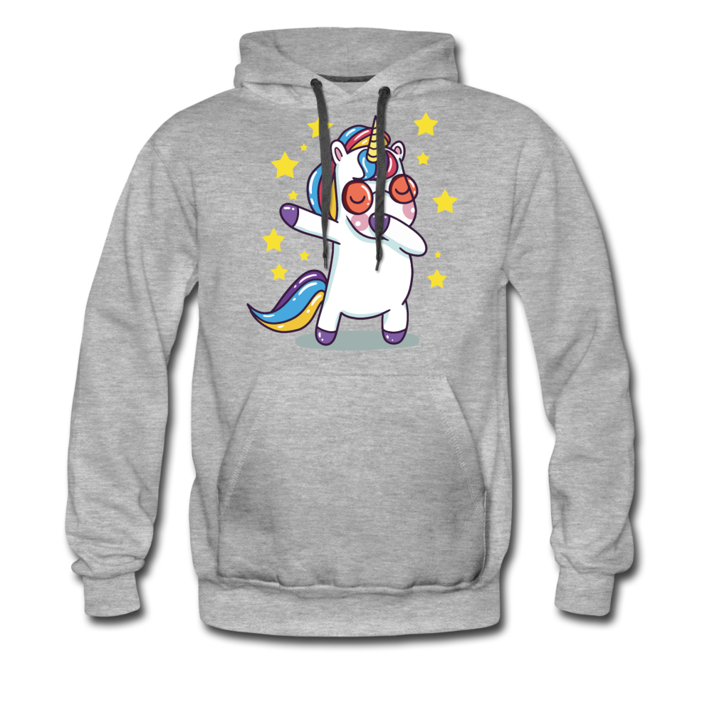 Dab Einhorn | Men’s Premium Hoodie - Grau meliert