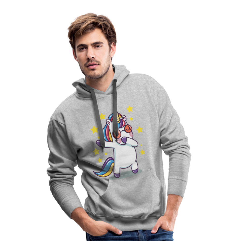 Dab Einhorn | Men’s Premium Hoodie - Grau meliert