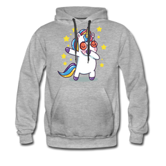 Dab Einhorn | Men’s Premium Hoodie - Grau meliert