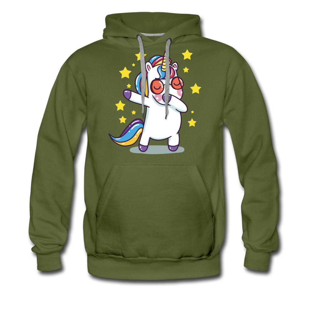 Dab Einhorn | Men’s Premium Hoodie - Olivgrün