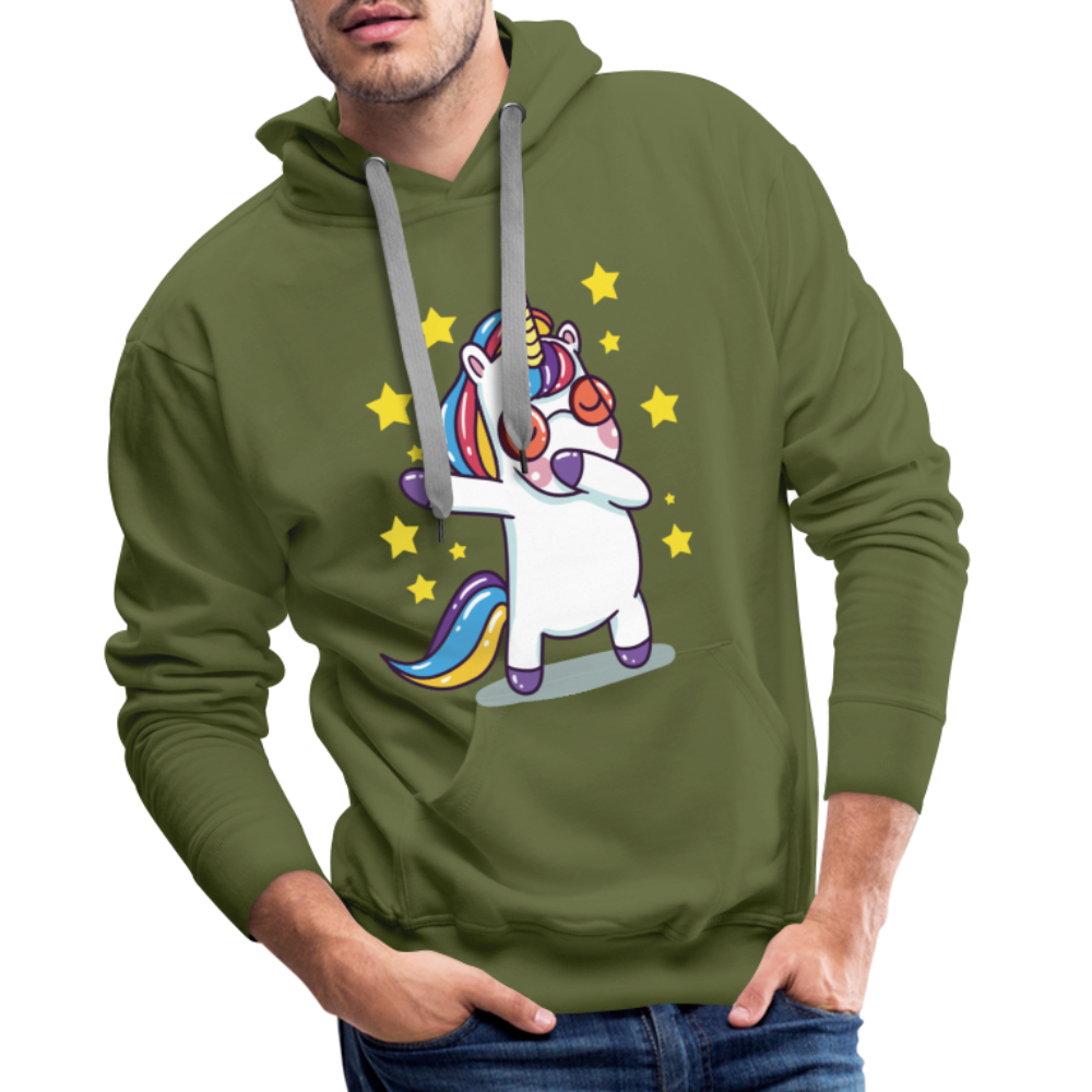 Dab Einhorn | Men’s Premium Hoodie - Olivgrün