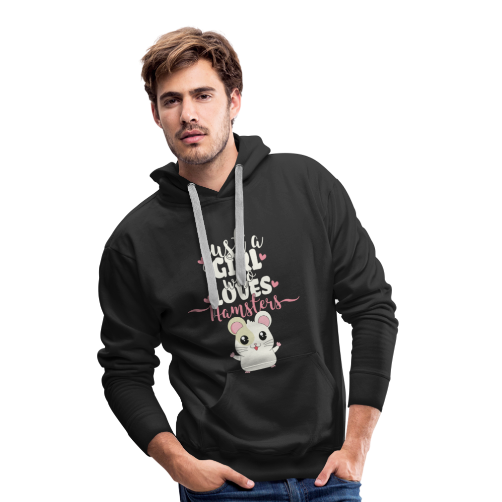 Just A Girl Who Loves Hamsters | Men’s Premium Hoodie - Schwarz