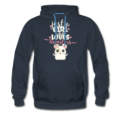 Just A Girl Who Loves Hamsters | Men’s Premium Hoodie - Navy