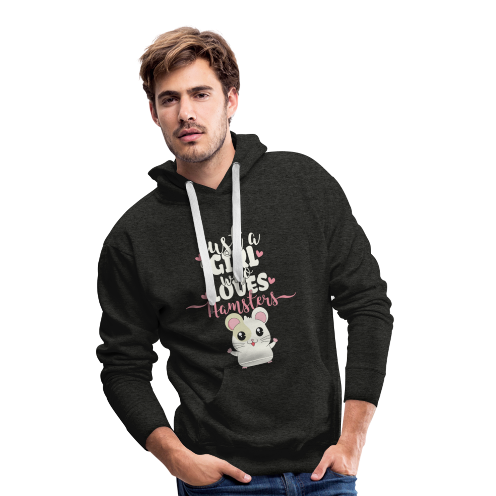 Just A Girl Who Loves Hamsters | Men’s Premium Hoodie - Anthrazit