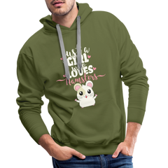 Just A Girl Who Loves Hamsters | Men’s Premium Hoodie - Olivgrün