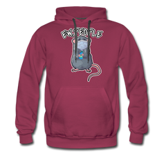 Ew People Ratte | Men’s Premium Hoodie - Bordeaux