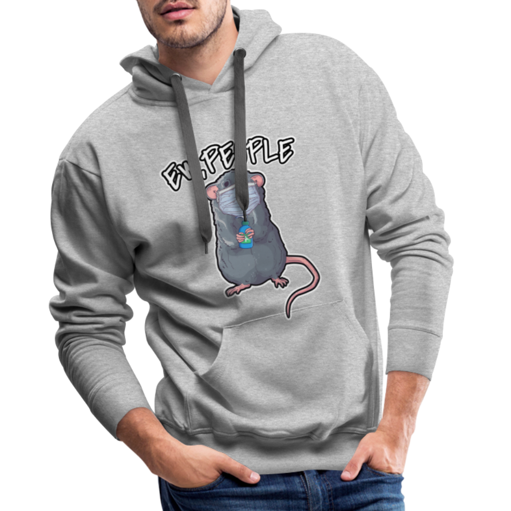 Ew People Ratte | Men’s Premium Hoodie - Grau meliert