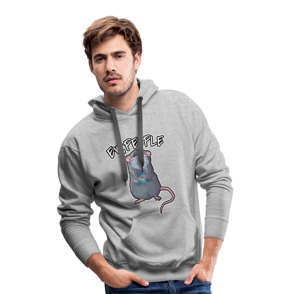 Ew People Ratte | Men’s Premium Hoodie - Grau meliert