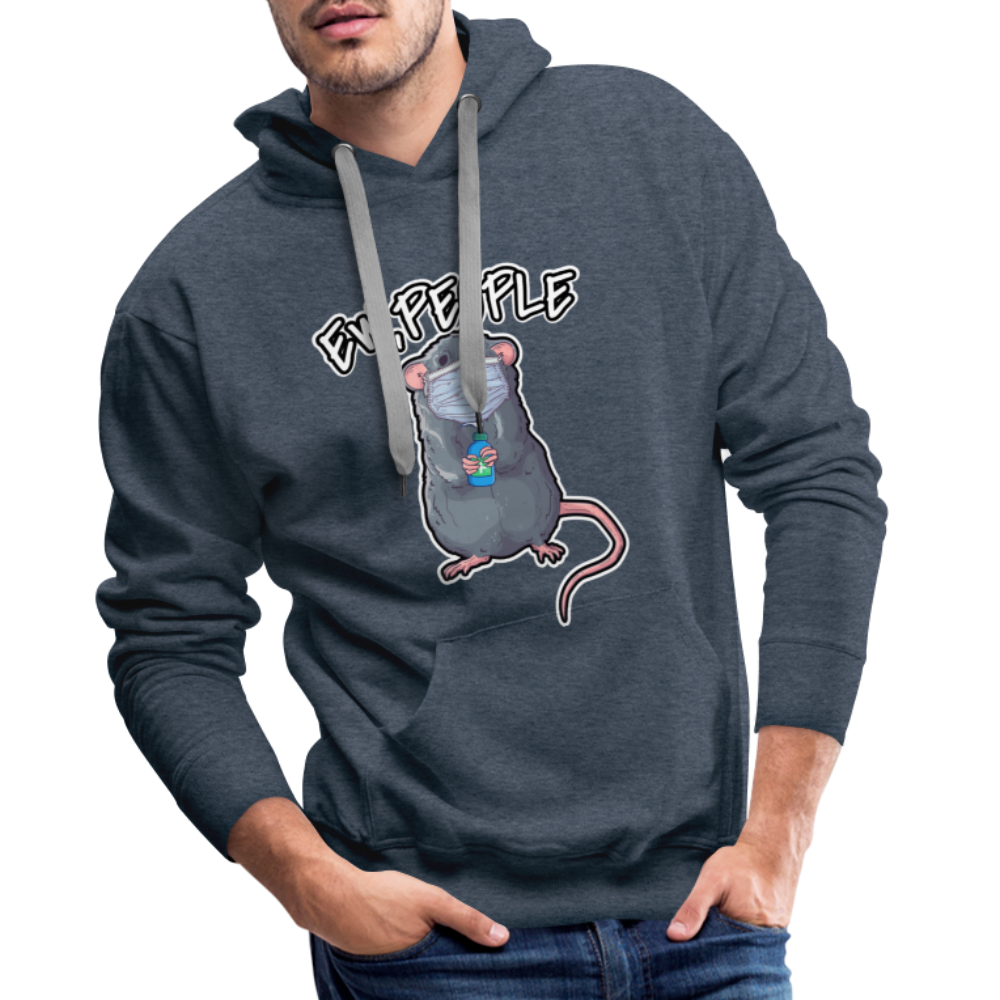 Ew People Ratte | Men’s Premium Hoodie - Jeansblau