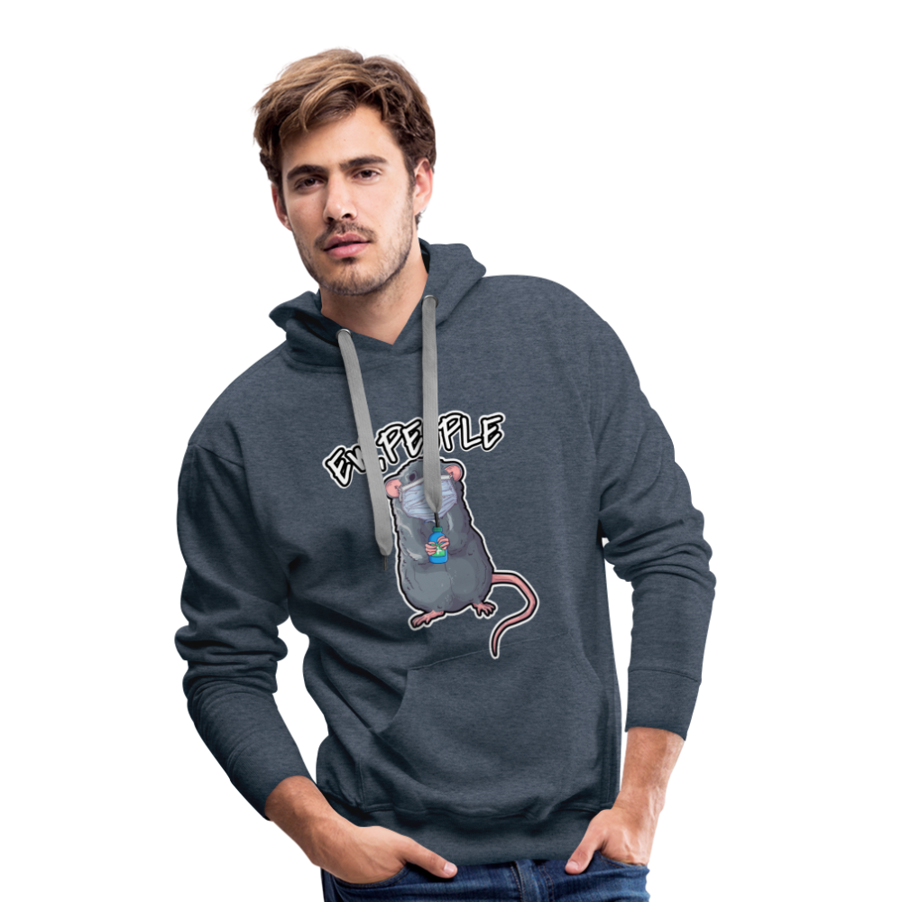 Ew People Ratte | Men’s Premium Hoodie - Jeansblau
