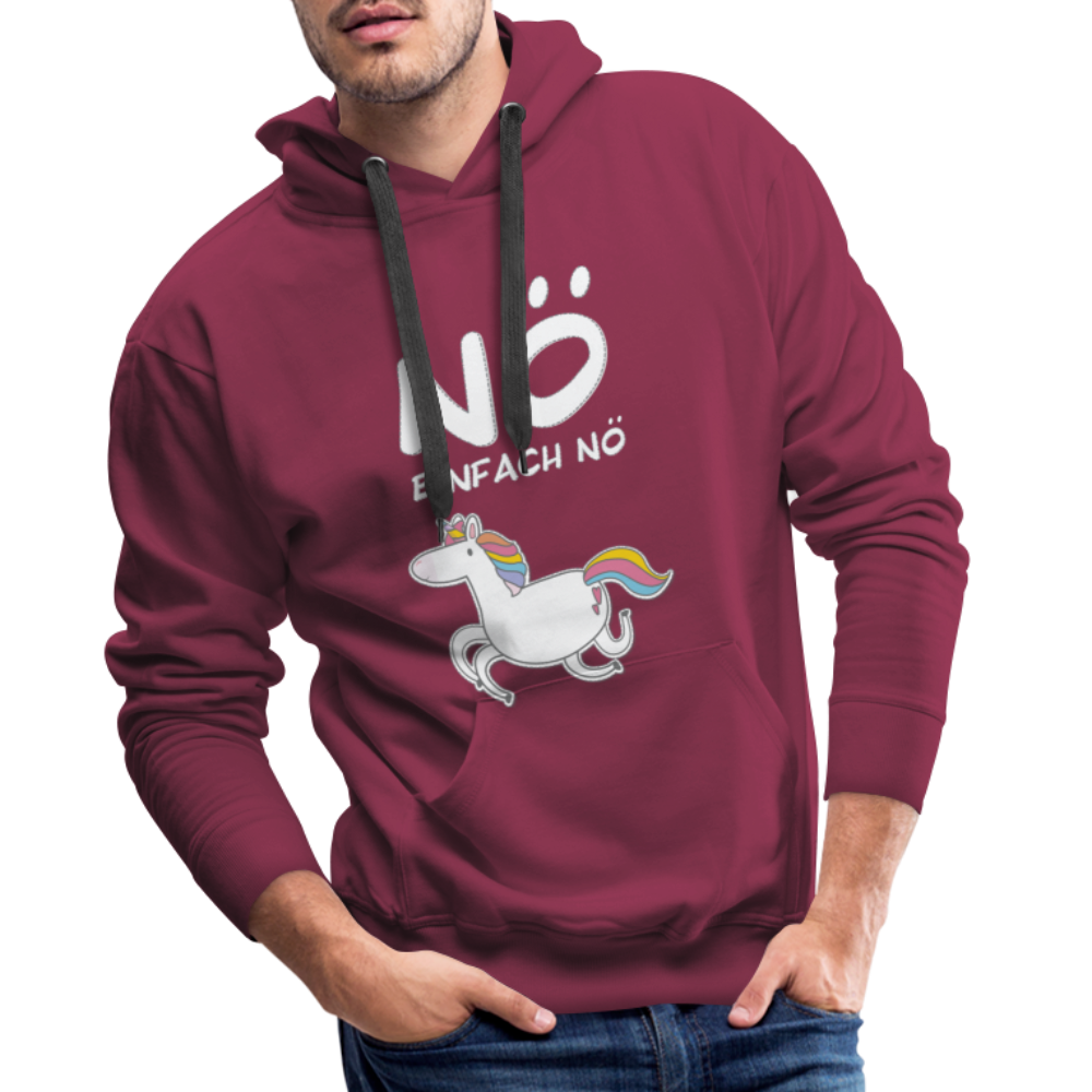 Nö Einhorn | Men’s Premium Hoodie - Bordeaux