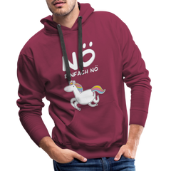 Nö Einhorn | Men’s Premium Hoodie - Bordeaux