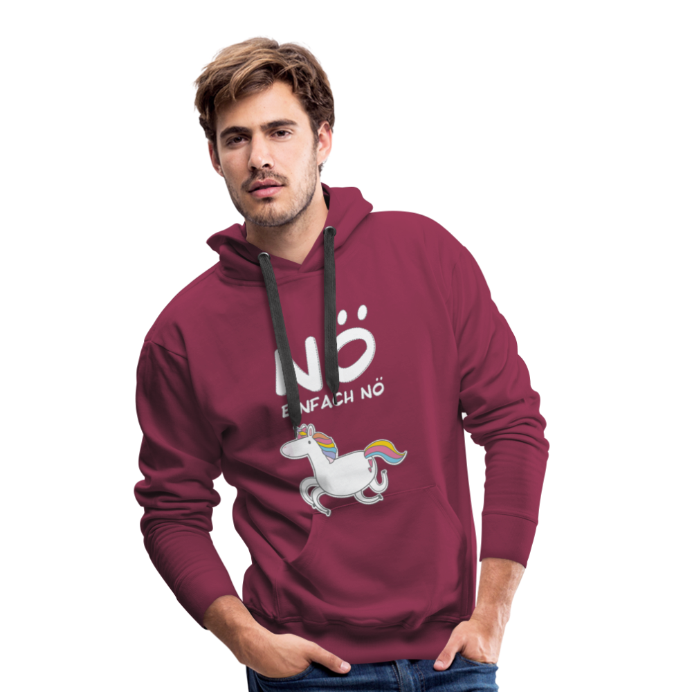 Nö Einhorn | Men’s Premium Hoodie - Bordeaux