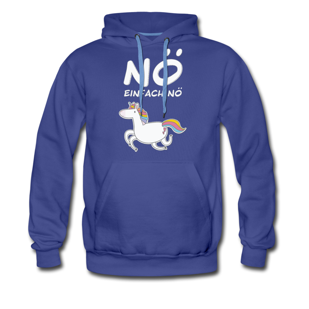 Nö Einhorn | Men’s Premium Hoodie - Königsblau