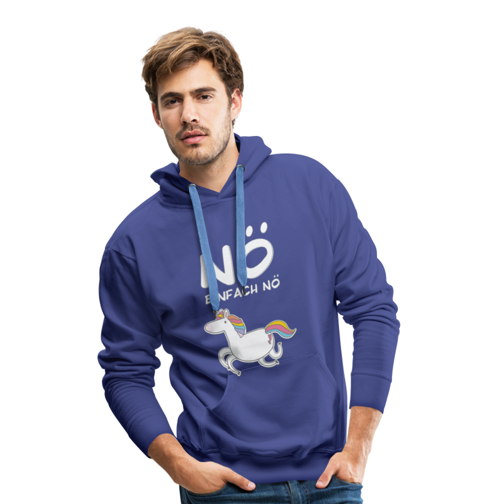 Nö Einhorn | Men’s Premium Hoodie - Königsblau