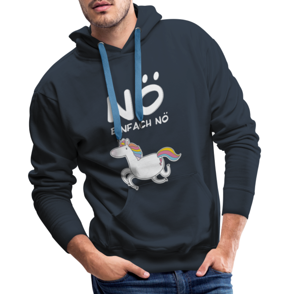 Nö Einhorn | Men’s Premium Hoodie - Navy