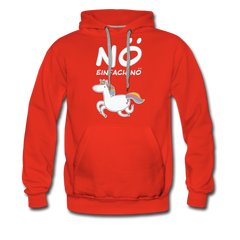 Nö Einhorn | Men’s Premium Hoodie - Rot