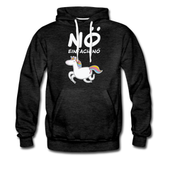 Nö Einhorn | Men’s Premium Hoodie - Anthrazit