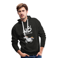 Nö Einhorn | Men’s Premium Hoodie - Anthrazit