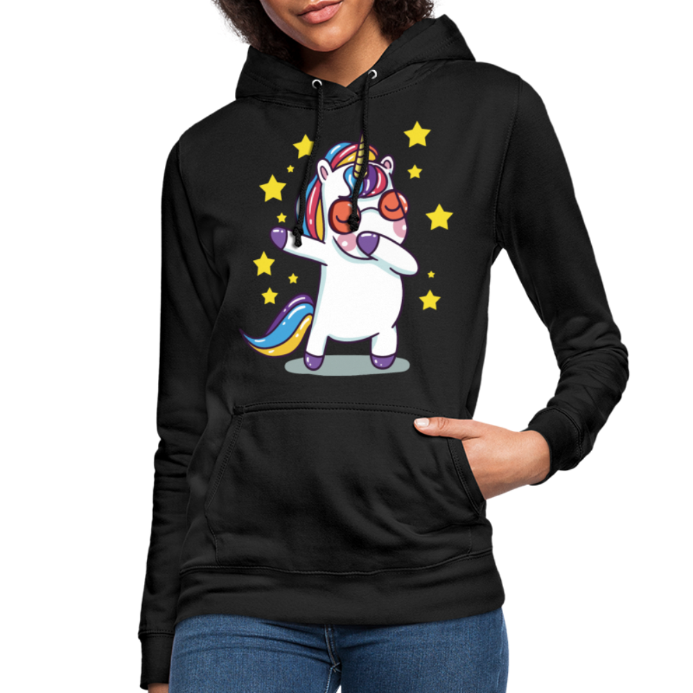 Dab Einhorn | Frauen Hoodie - Schwarz