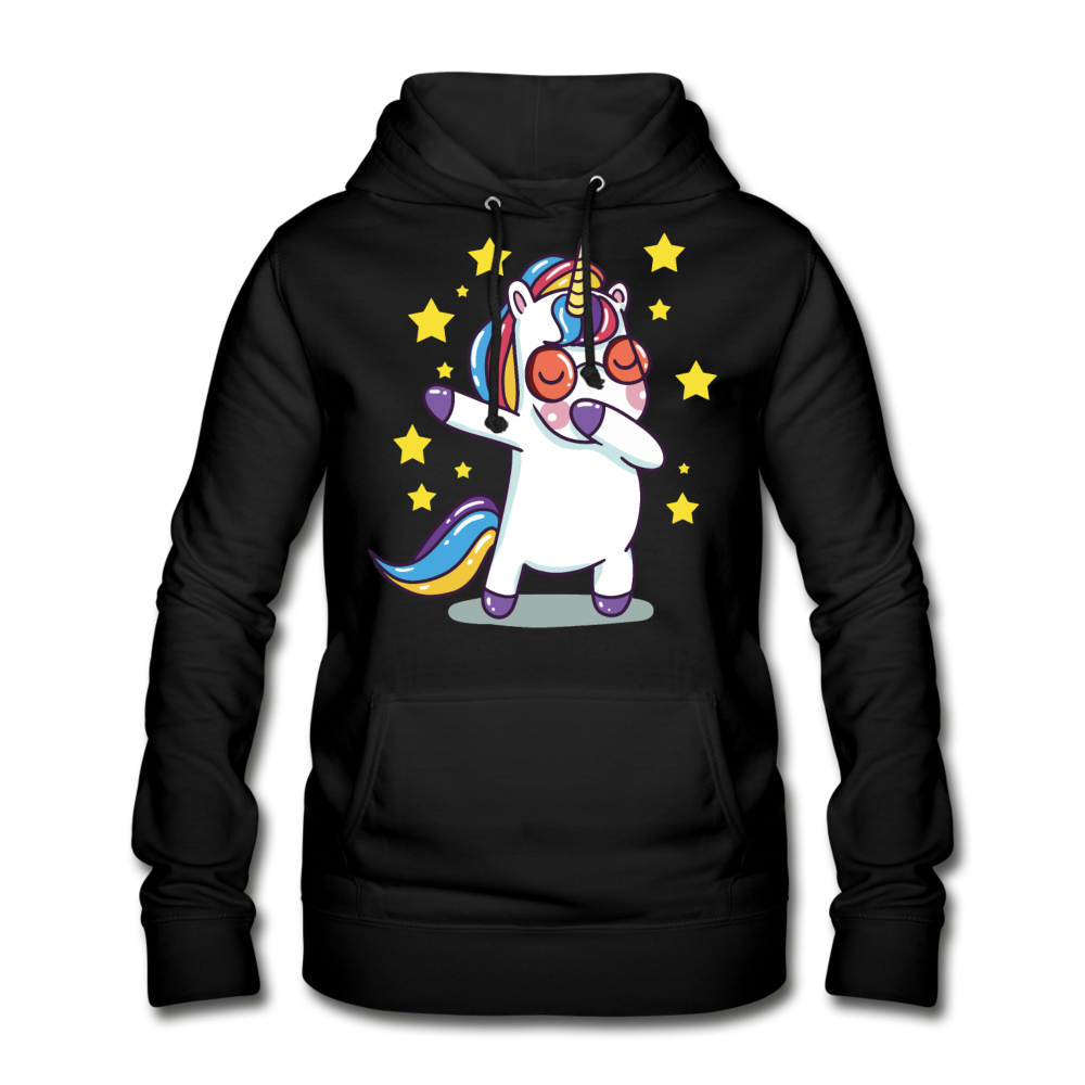 Dab Einhorn | Frauen Hoodie - Schwarz
