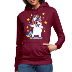 Dab Einhorn | Frauen Hoodie - Bordeaux