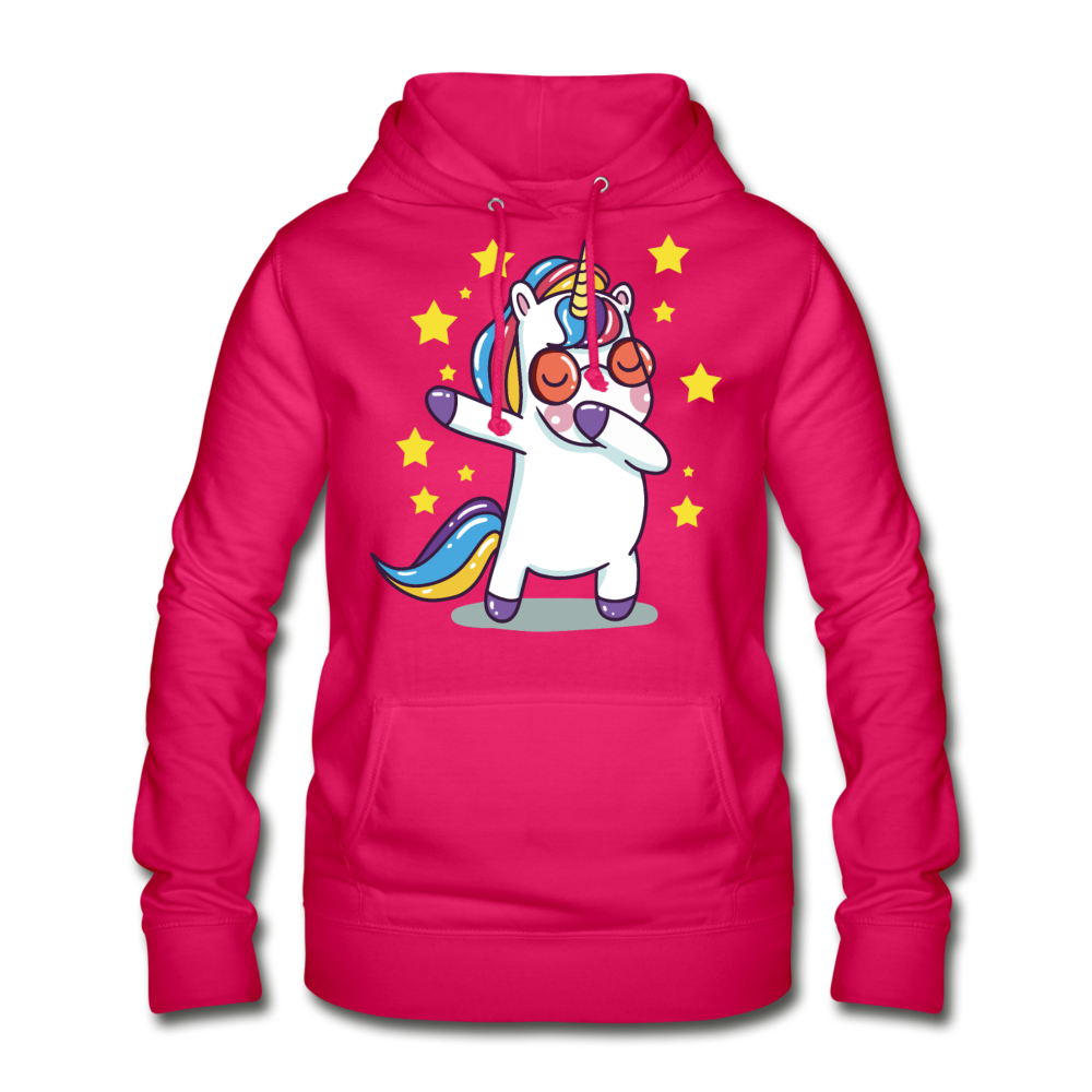 Dab Einhorn | Frauen Hoodie - dunkles Pink