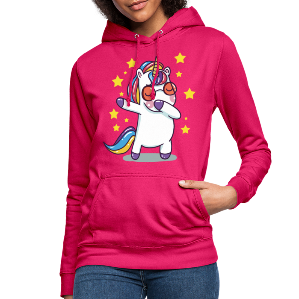 Dab Einhorn | Frauen Hoodie - dunkles Pink