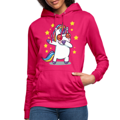 Dab Einhorn | Frauen Hoodie - dunkles Pink